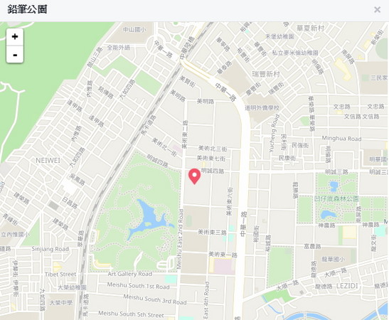 ▲铅笔公园位置图。(图/翻摄自铅笔公园非官方粉丝专页)