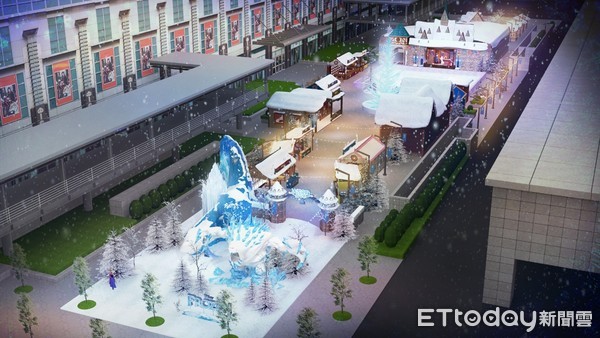 ▲冰雪奇缘嘉年华示意图。（图／台湾华特迪士尼提供）