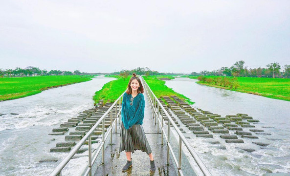 ▲安农溪分洪堰风景区。(图/IG@lovefb731提供,请勿随意翻拍,以免侵权。)