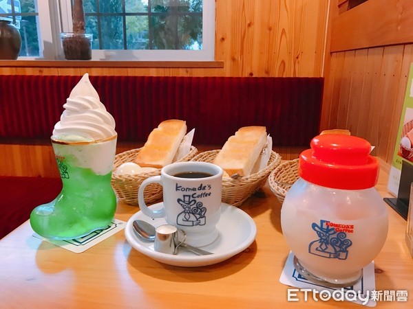 ▲体验名古屋特有早餐文化，コメダ珈t2店（Komeda Coffee）。（图／记者赖文萱摄）