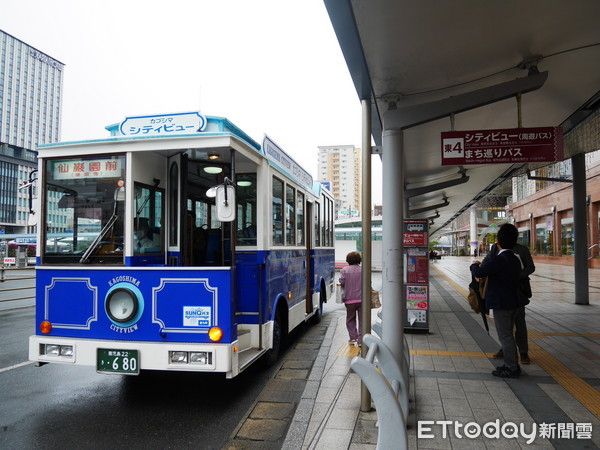 ▲鹿儿岛CityView观光巴士。（图／记者彭怀玉摄）