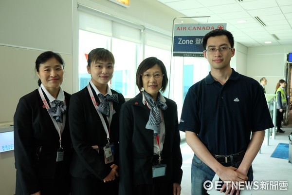 ▲加拿大航空首航（图／记者于佳云摄）