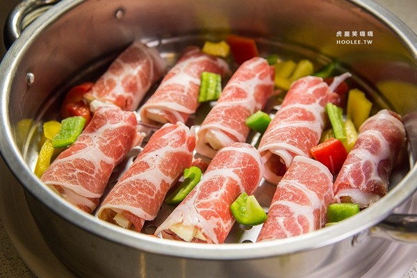 鲨嗑海鲜锅物。（图／虎丽笑嗨嗨）