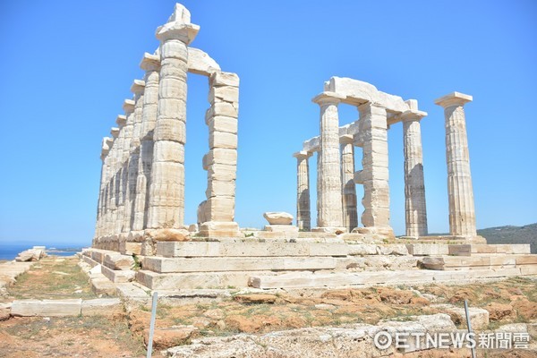 ▲希腊雅典舒尼恩岬的波塞顿海神庙（Temple of Poseidon）。（图／记者李姿仪摄）
