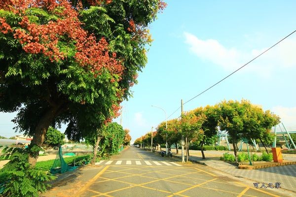 ▲嘉义新港艺术高中空中彩虹跑道。（图／可人之家提供）