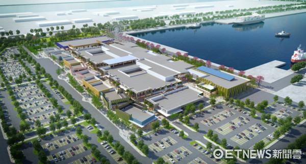 ▲%纪ITSUI OUTLET PARK台中港(暂)预想鸟瞰全区示意图。（图／记者黄士原摄）
