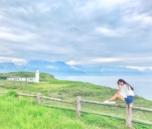 奇莱鼻灯塔。（图／网友ig imcutekakaya 提供，请勿任意翻摄，以免侵权。）