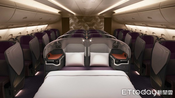 新加坡航空全新A380客舱产品。（图／新加坡航空提供）