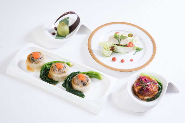 ▲华航推限定“客家机上餐”，仅5条新南向航线商务舱吃得到。（图／华航提供）