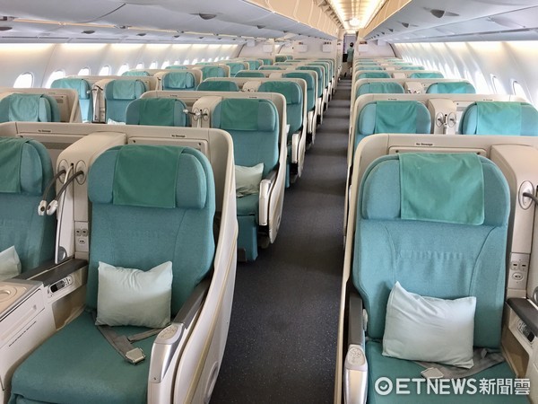 ▲大韩航空A380首航。(图/记者于佳云摄)