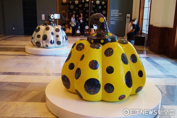 ▲新加坡国家美术馆－草间弥生展览。（图／记者杨筱柔摄）