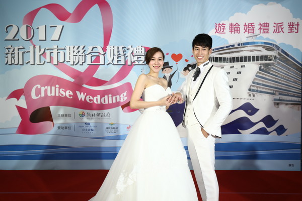 ▲公主邮轮海上联合婚礼。（图／公主邮轮提供）