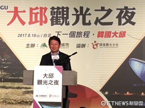 ▲大邱市长权泳臻。（图／记者蔡玟君摄）