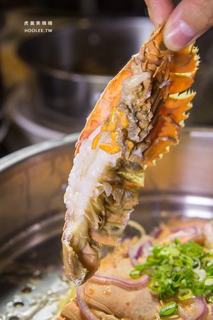 鲨嗑海鲜锅物。（图／虎丽笑嗨嗨）