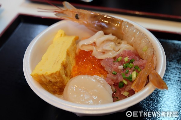 ▲青森古川市场自助海鲜 。(图/记者于佳云摄)