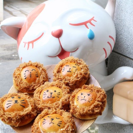 ▲松松狮肉松面包。（图／IG@foodieshishi_bao提供，请勿任意翻摄以免侵权）
