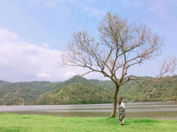 ▲宜兰龙潭湖。（图／IG@yo2na提供，请勿任意翻摄以免侵权）