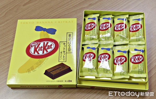 ▲%级?┫憬肚煽肆ΜKitKat东京香蕉巧克力。（图／记者蔡玟君摄）