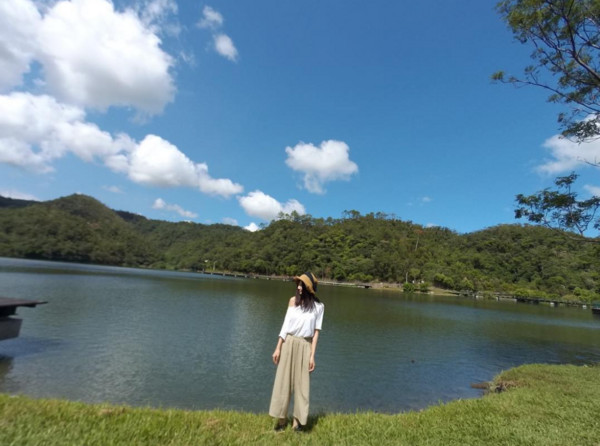 ▲宜兰龙潭湖。（图／IG@skianivy提供，请勿任意翻摄以免侵权）