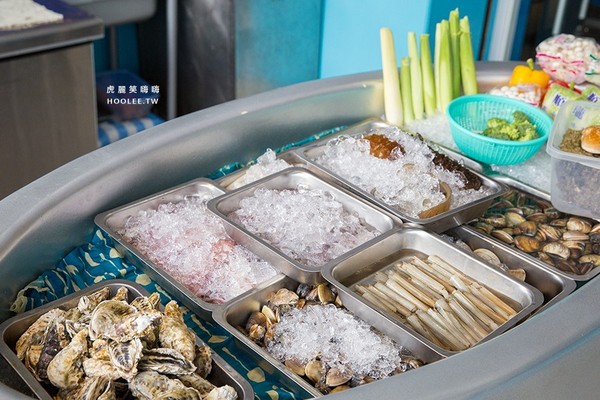 鲨嗑海鲜锅物。（图／虎丽笑嗨嗨）