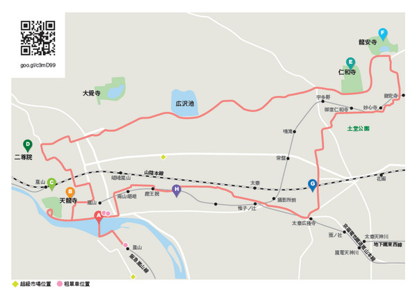 ▲摘自《关西单车自助全攻略：无料理达人带路，到大阪、京都骑单车过生活！》