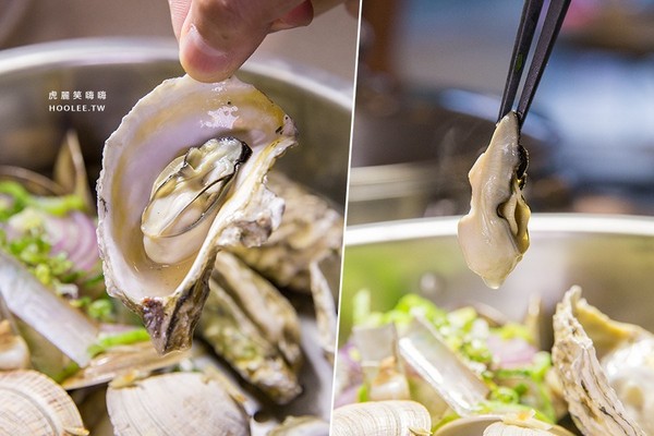 鲨嗑海鲜锅物。（图／虎丽笑嗨嗨）