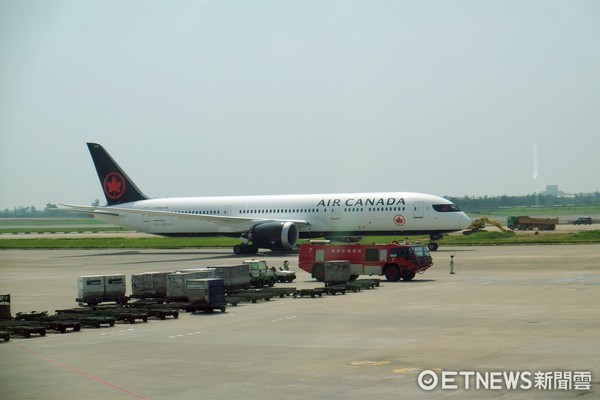 ▲加拿大航空首航（图／记者于佳云摄）