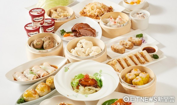 以粤菜港点在饭店业界打出名号的“珍珠坊”平日晚餐66道佳肴吃到饱的活动，原价729元+10%，学生650元(含服务费)。(图／台北福华大饭店提供)
