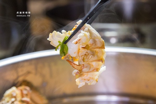 鲨嗑海鲜锅物。（图／虎丽笑嗨嗨）