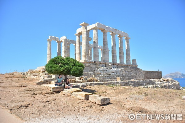 ▲希腊雅典舒尼恩岬的波塞顿海神庙（Temple of Poseidon）。（图／记者李姿仪摄）