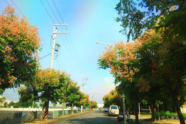 ▲嘉义新港艺术高中空中彩虹跑道。（图／可人之家提供）