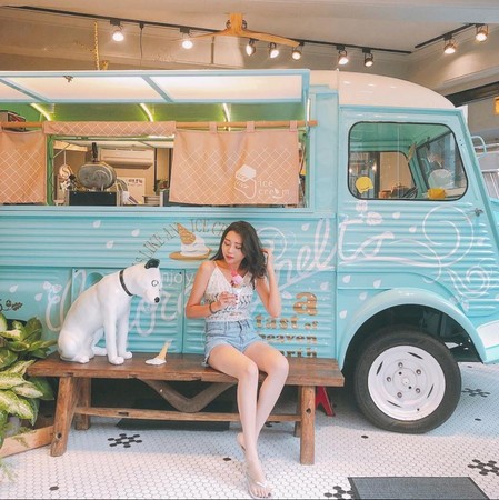 ▲新北市瑞芳区lick lick ice cream利克商号冰淇淋小店。（图／IG@doouble23提供，请勿任意翻摄以免侵权）