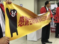 震后一年..仍拉布条答谢台湾　熊本知事：我们正在复苏