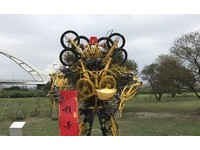 大黄蜂化身财神爷？全台最酷铁马财神　新北河滨求好运