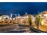 伦敦最美“玻璃屋餐厅”　180度赏泰晤士河畔夜景
