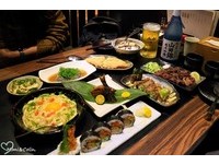 下班喝酒吃肉去！台南日式居酒屋　炸虾寿司、芦笋豚肉