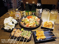 台北平价居酒屋三串100元　还有饮酒放题喝到饱！