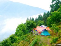 大自然里的冷气房！环绕在山岚美景里的新竹露营地