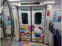 期间限定！Kitty、蛋黄哥跃上机捷　车厢内外全彩绘萌翻了