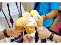 花莲水果冰淇淋店20种口味任选　低脂、低糖！