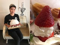 棉花糖＋草莓的甜蜜绝配！“云端飘飘”吃完让你飞上天