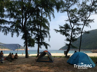 周末小旅行！白色沙滩、蔚蓝海岸　香港西贡露营去