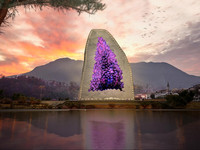 超美～中国海南人工岛建“紫水晶洞”概念酒店