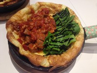 用铸铁锅盛装的德式松饼　冰淇淋竟然有绍兴酒口味！
