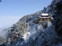 天人合一佛教圣地九华山　99米地藏菩萨露天大铜像