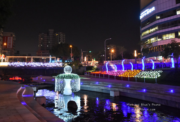 台中 柳川蓝带水岸。（图／Nini and Blue 玩乐食记提供）