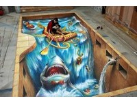 百万画作长70公分刀疤　台中“图龙3D艺术”伤痕累累