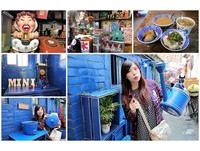 彰化复古蓝晒图风小店　古早味面线赤肉带劲手工面线　