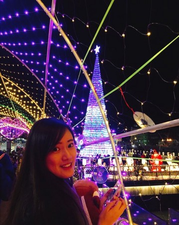 ▲基隆海洋广场耶诞活动。（图／IG@karen_c1015提供，请勿任意翻摄以免侵权）
