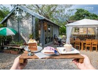 宠物友善！高雄桥头糖厂梦幻甜点小屋　花朵奶油磅蛋糕